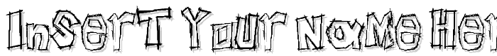 Insert your name here font